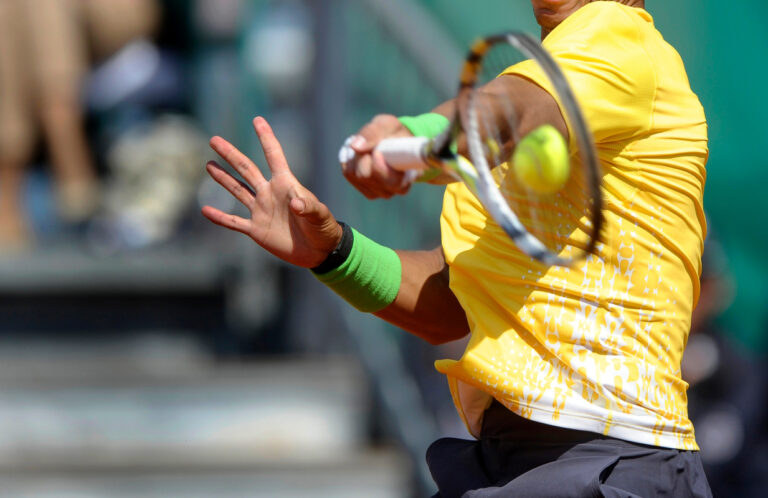 Rafael Nadal contact tennis